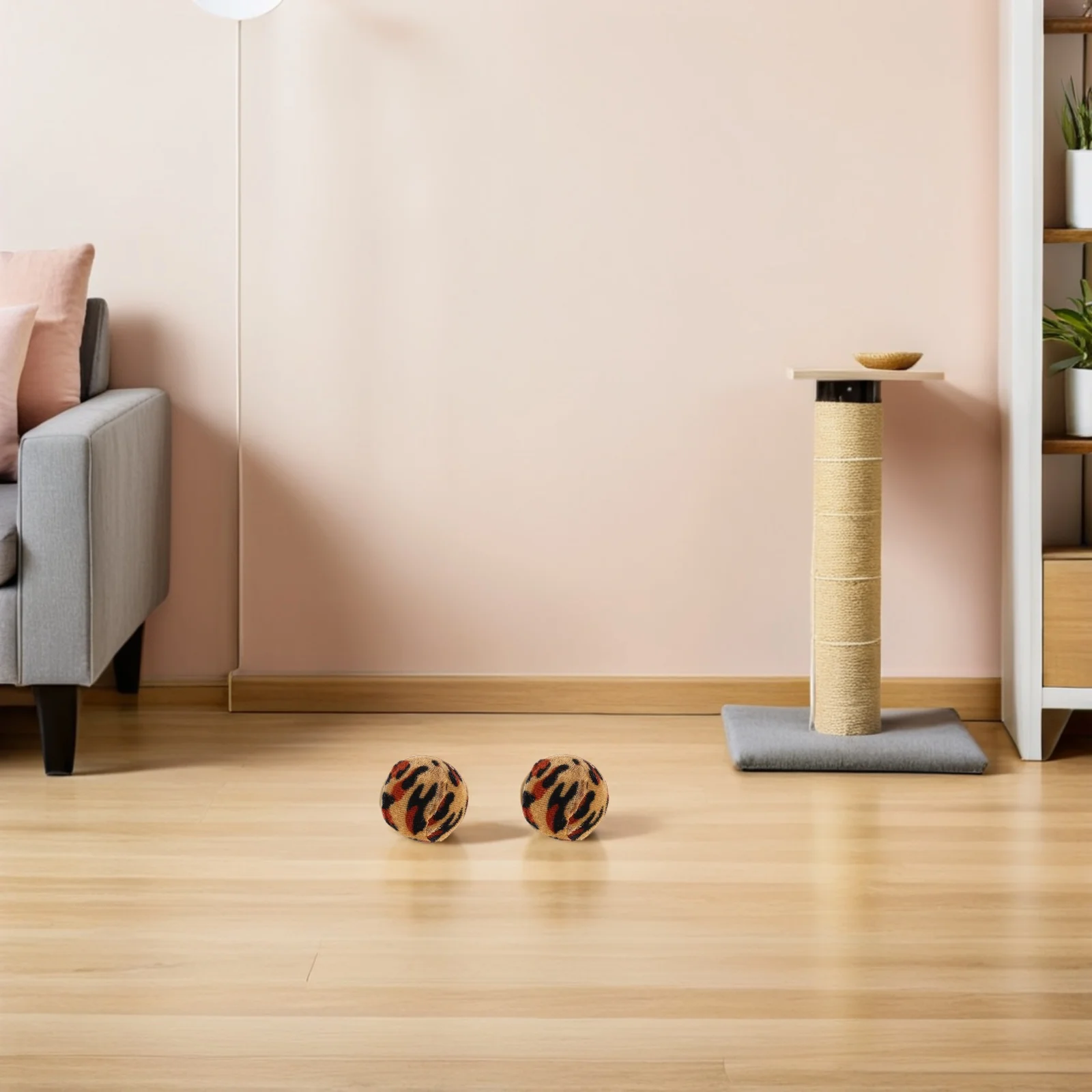 

10Pcs Cat Spherical Play Item: Lightweight Leopard Design Kitten Chew Ball for Active Indoor Play - Multipack Feline Fun