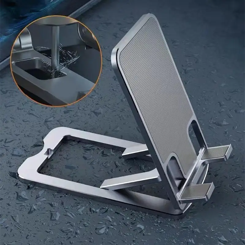 652f einstellbare Handy Cradle Desk Telefonhalter Aluminium Stand zum Ansehen von Video