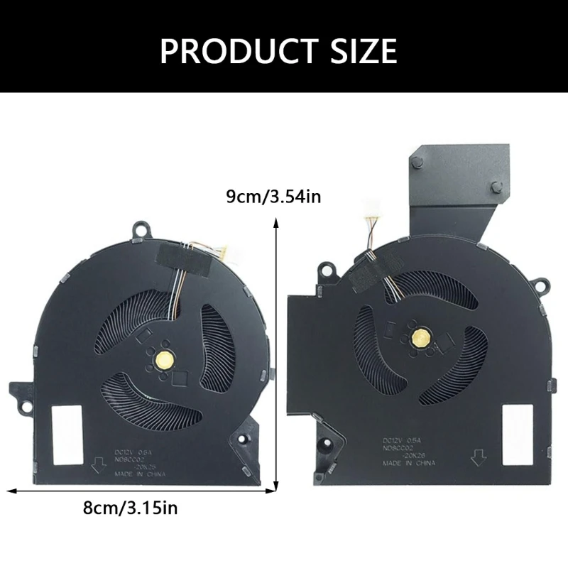 Kühlungslüfter CPU GPU-Kühler Computer Ersatzlüfter für OMEN 16-B 16-C R2LB