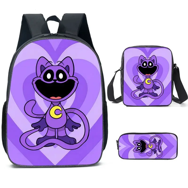 Smiling critters Backpacks 3pcs Backpack Students rimary School Shoulder Bag Kids Cute Travel Backpack Children Mochilas