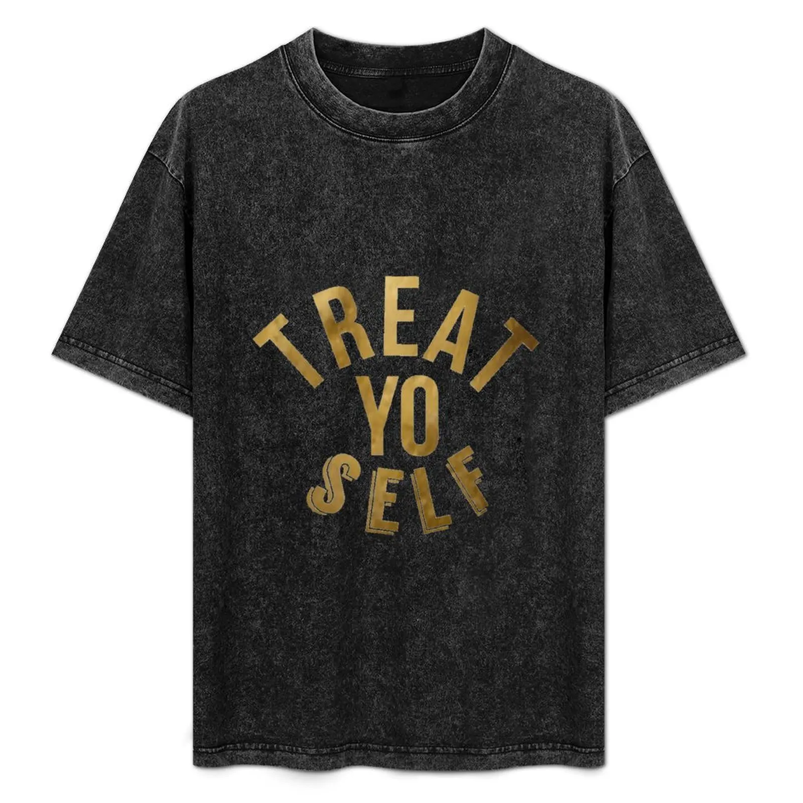 

Treat Yo Self Parks and Rec T-Shirt Sport Basic Moisture Wicking Tee