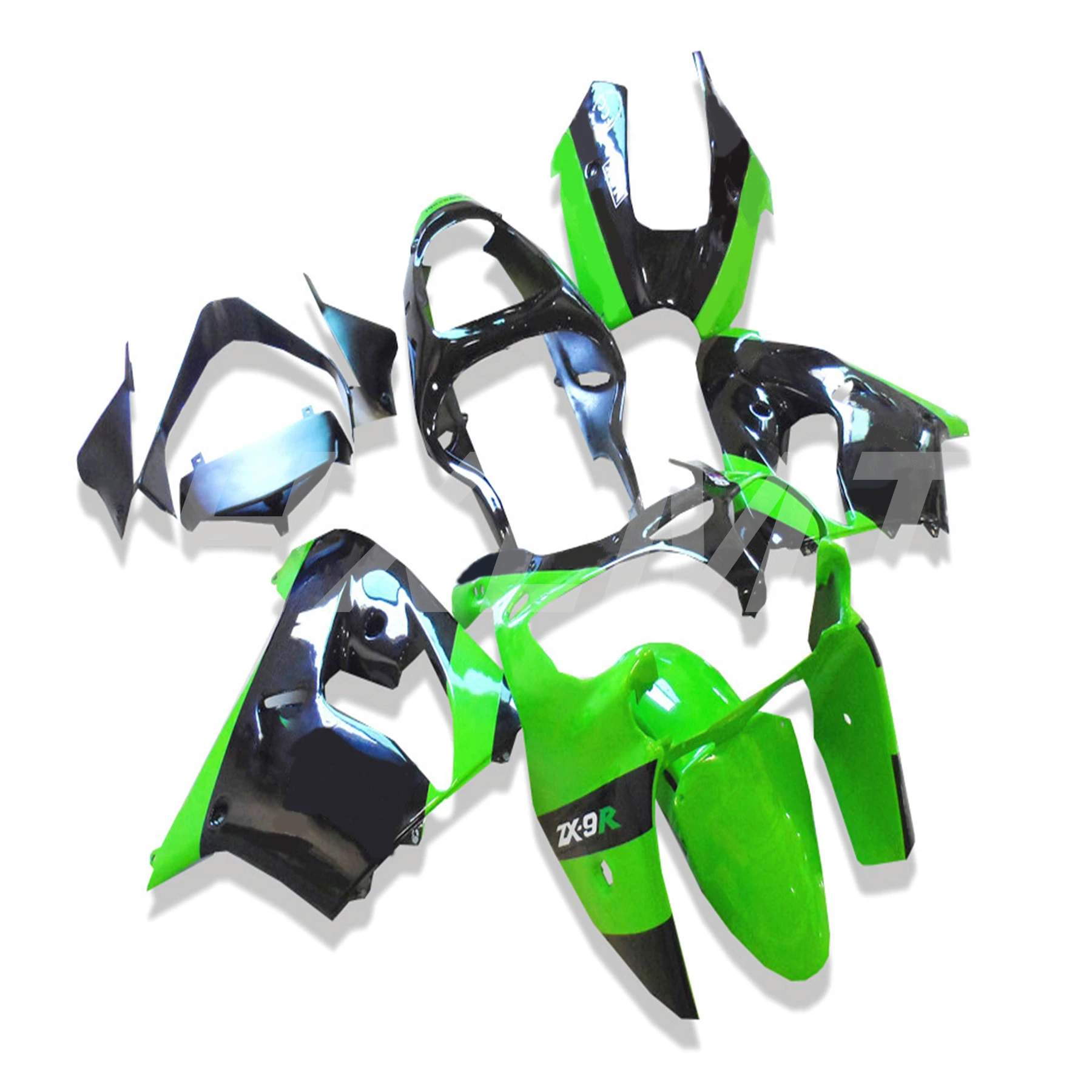 

Motorcycle Parts Kit Fairing For KAWASAKI Ninja ZX 9R 2000 2001 ZX9R 00 01 Injection Molded Fairings Set Black Green Bodywork