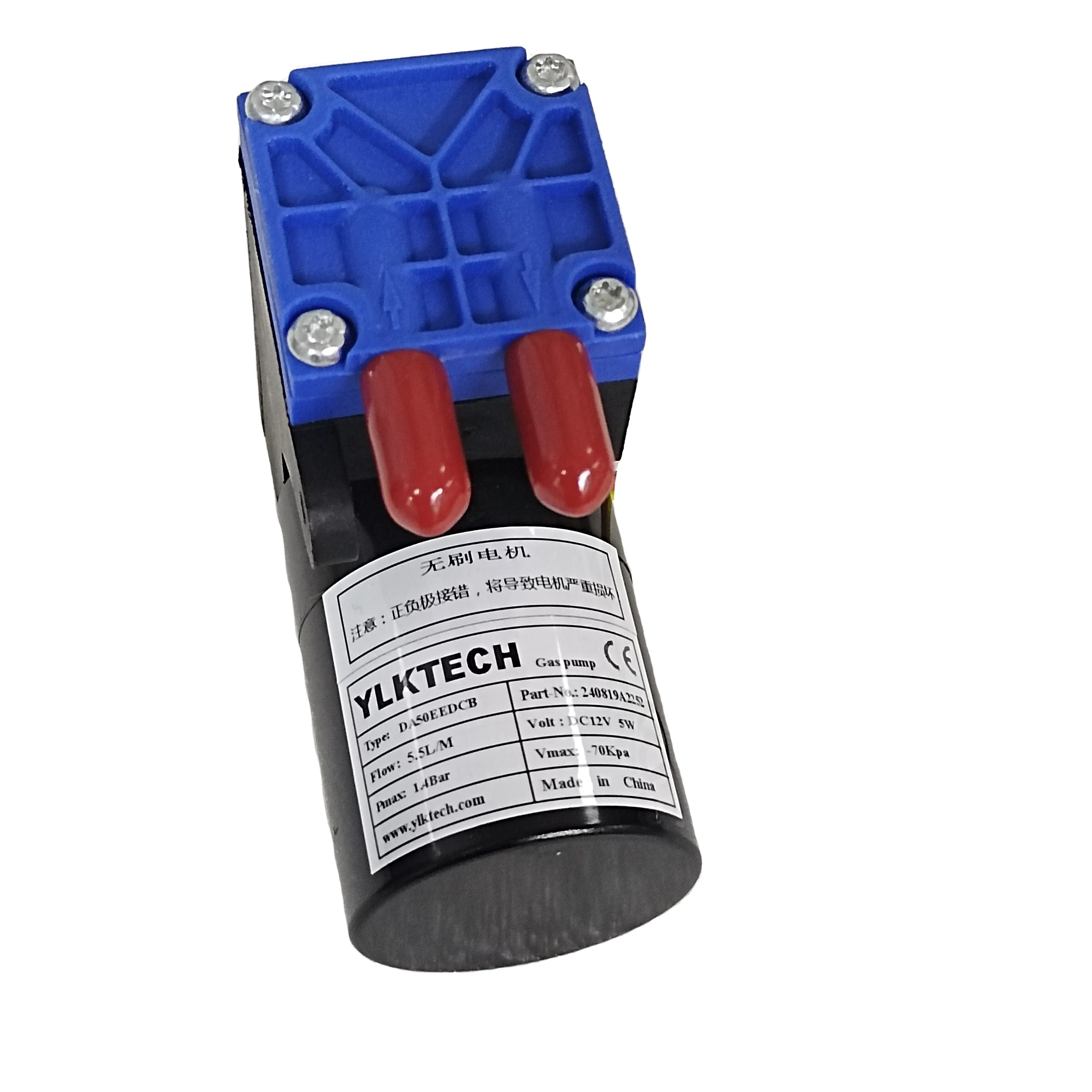

Low Pressure Diaphragm Pump for Pharmaceutical Gas Detection Instruments and Environmental Monitoring