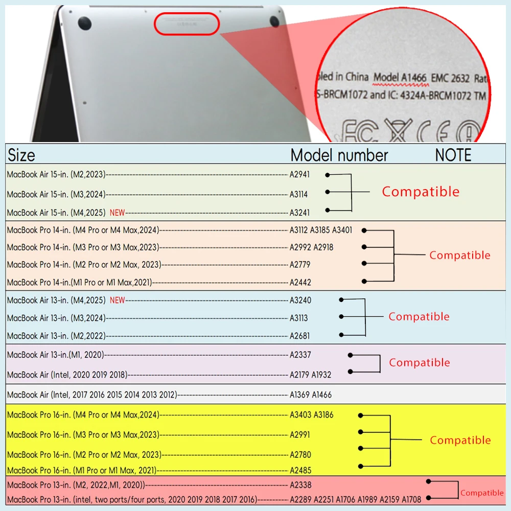 حافظة كمبيوتر محمول لماك بوك برو 13 حافظة M1 لماك بوك اير 13 حافظة M2 15 اير تاتش اي دي لماك بوك برو 16 12 14 رخام هارد شيل #6