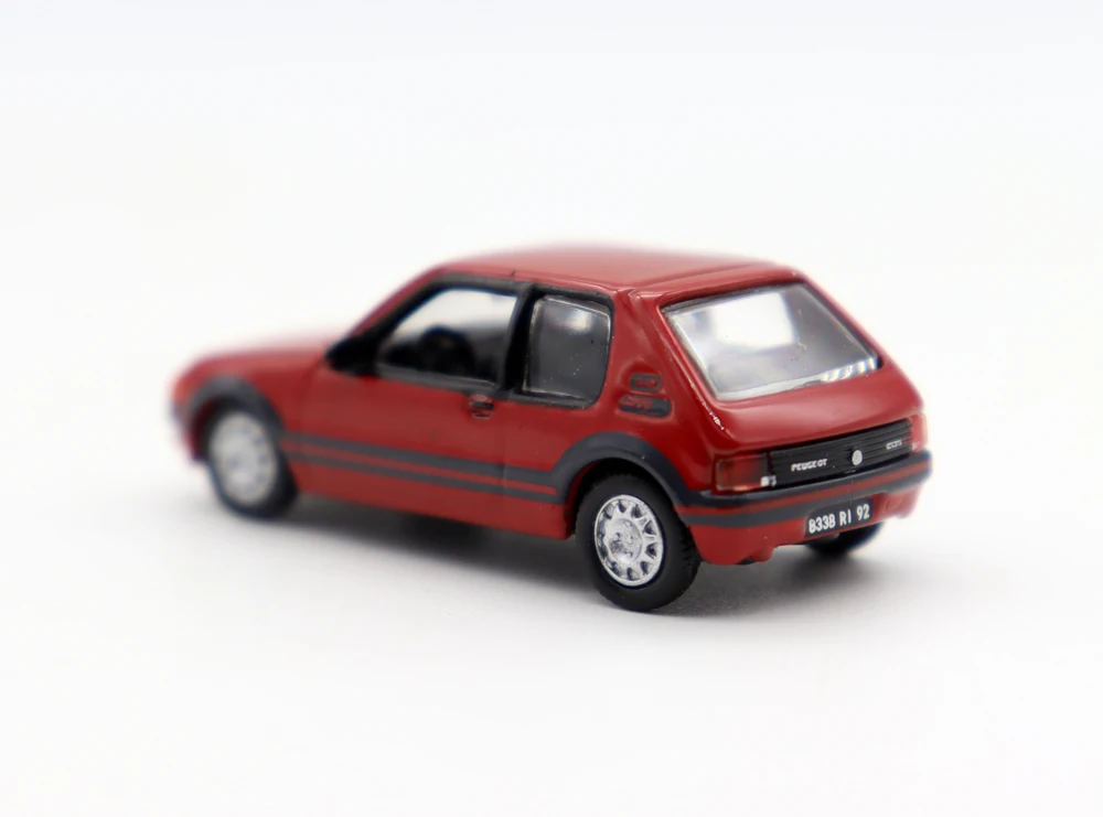 Nuovo 1 87 PeuGgeott 205 GTi 1.9 1987 HO Scale macchinine modello di simulazione pressofuso per regalo di raccolta