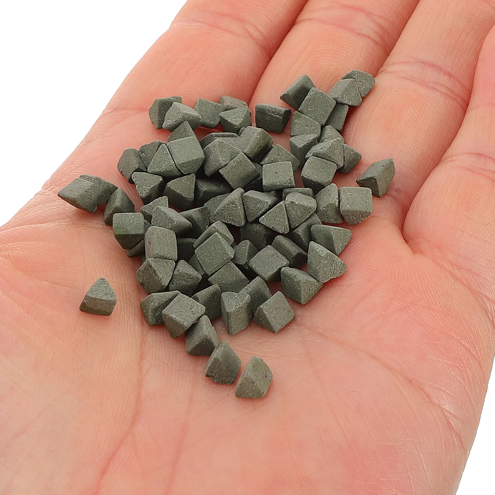 1 حقيبة السيراميك مثلث جلخ للمجوهرات تلميع سريع تلميع التلميع طحن الحرفية Diy بها بنفسك روك الخزف الاهتزاز وسائل الإعلام #1