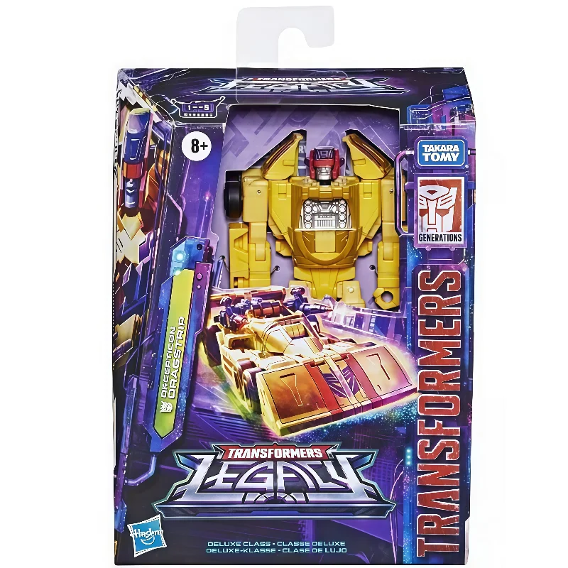 Op voorraad Hasbro Transformers Classic Toys Legacy Series Dragstrip Transformer Robot Action Figure Model Verzamel hobby speelgoed