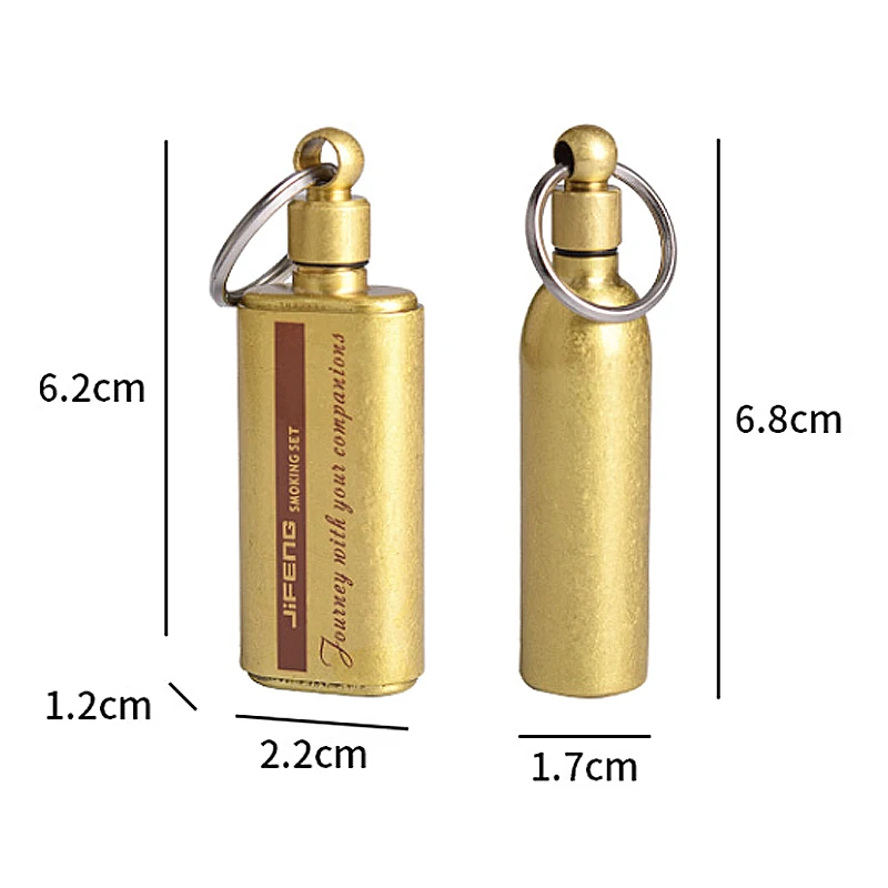 Jifeng Brand Brass High-Quality Portable 15ml Oil Bottle Small Kerosene Fuel Bottles