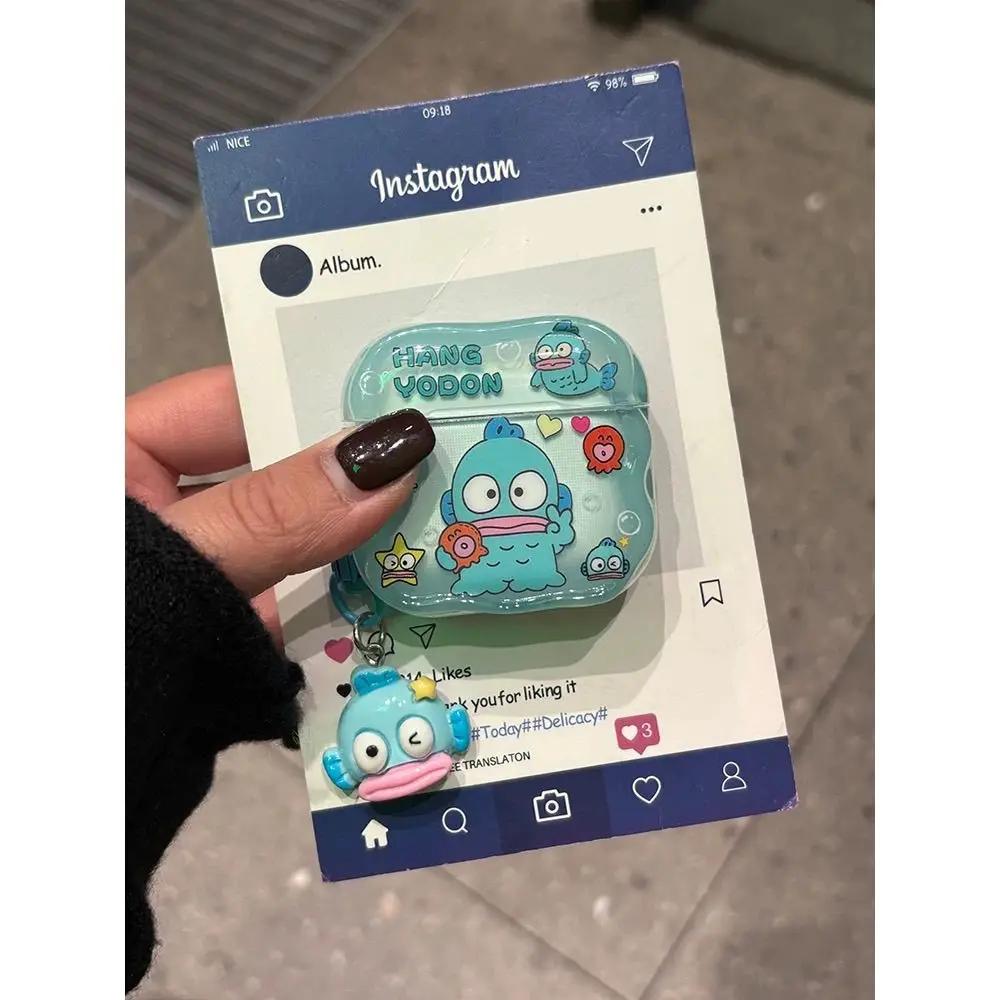 Чехол Hangyodon Ugly Fish AirPods |   Совместим с AirPods 4-го поколения/Pro 2/3-го и 2-го поколения, бесплатная доставка товаров