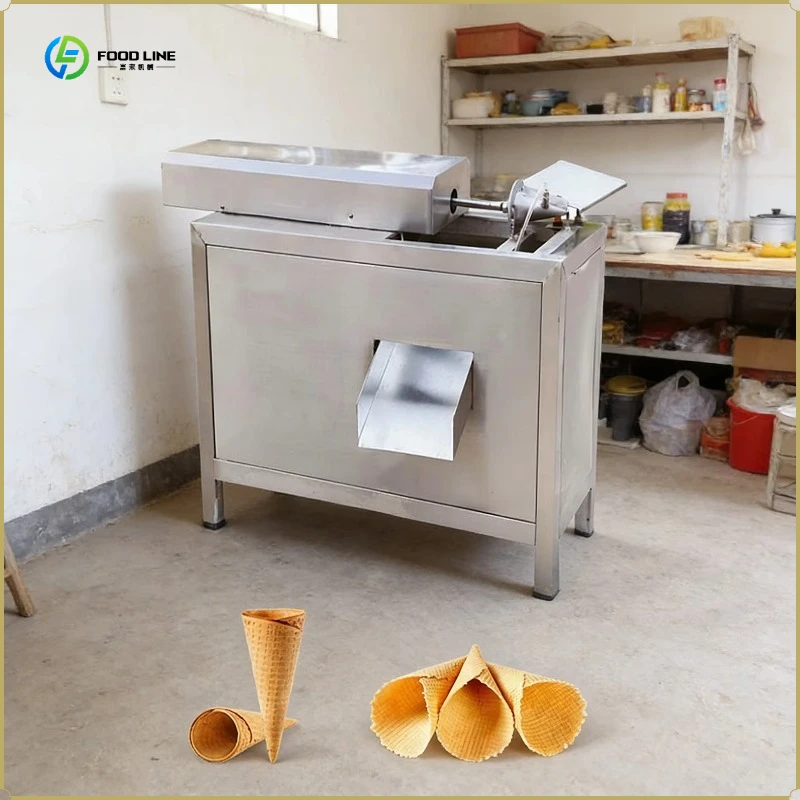 Round Pattern Egg Roll Machine Waffle Making Machine Ice Cream Cone Making Machine FL Customized