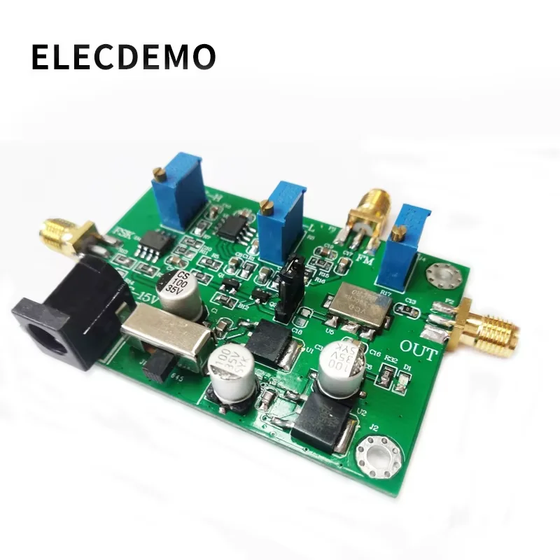 FM modulation โมดูลบอร์ด 2FSK เสียงการมอดูเลตสัญญาณอินพุต 50 M-160 M ปรับได้