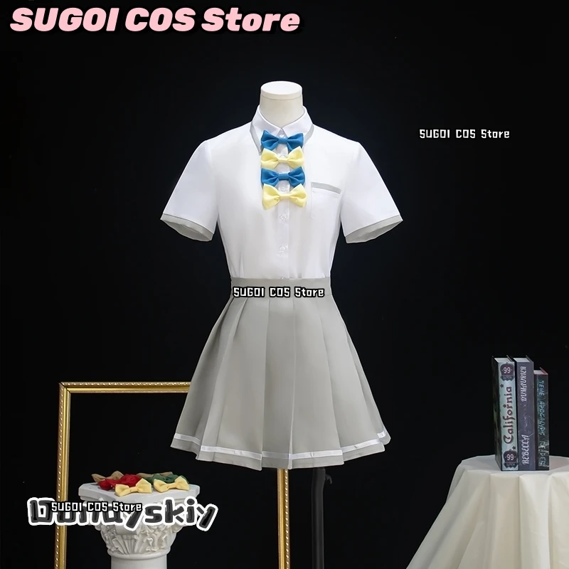 يانامي آنا ياكيشيو ريمون كوماري تشيكا تأثيري حلي شعر مستعار JK الزي المدرسي ربطة القوس فيونكة مجموعة هالوين تمويه للنساء الكبار