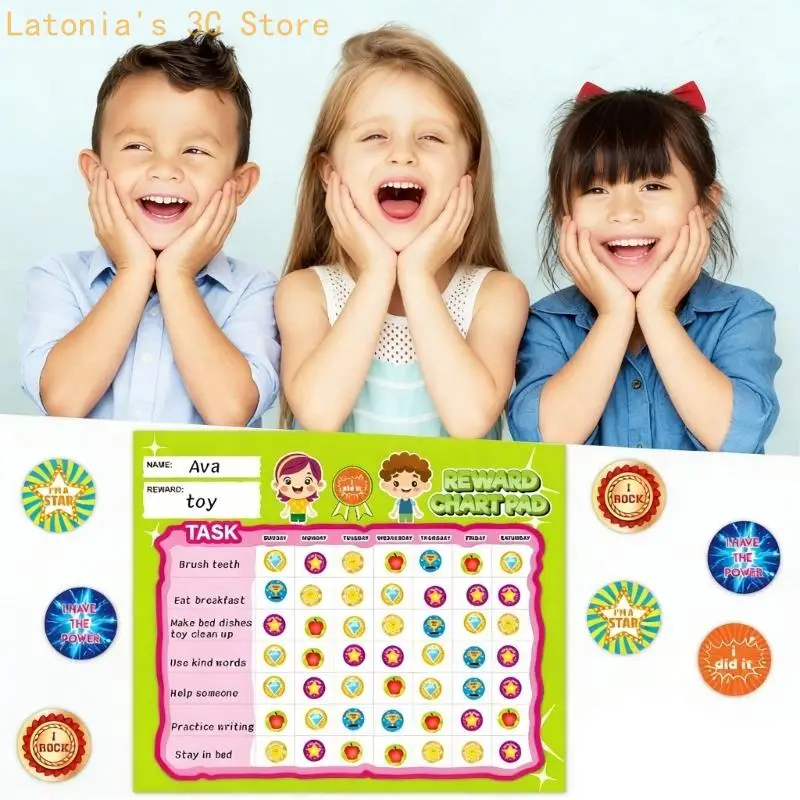 Pädagogische magnetische Belohnungstafel für Kinder, um den Fortschritt guten Verhaltens zu verfolgen X3UB – Detail 9
