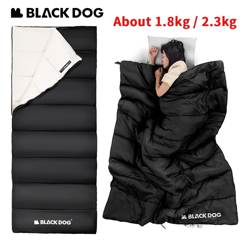 

Naturehike BLACKDOG конверт спальный мешок двойное весенне-осеннее одеяло 210T Кемпинг Сверхлегкий уличный дорожный спальный мешок для взрослых