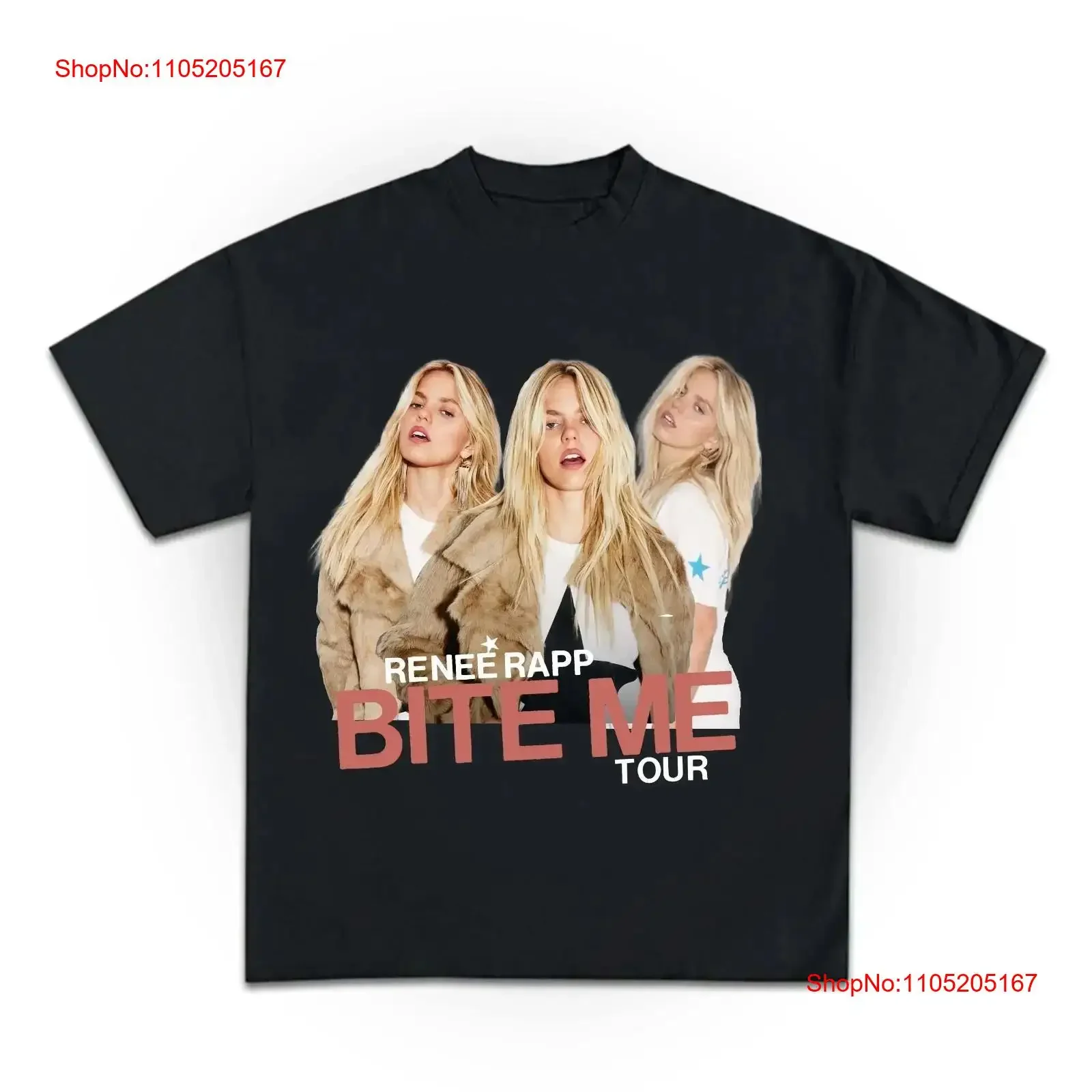 Renee Rapp Bite Me Tour Vintage T Shirt for Woman and Man  vintage Washed Breathable Versatile Comfortable designer clothes