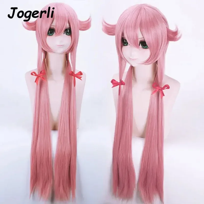Jogerli Anime Future Diary Mirai Nikki Gasai Yuno disfraces Cosplay traje de marinero uniforme escolar falda peluca mujer disfraz de Halloween