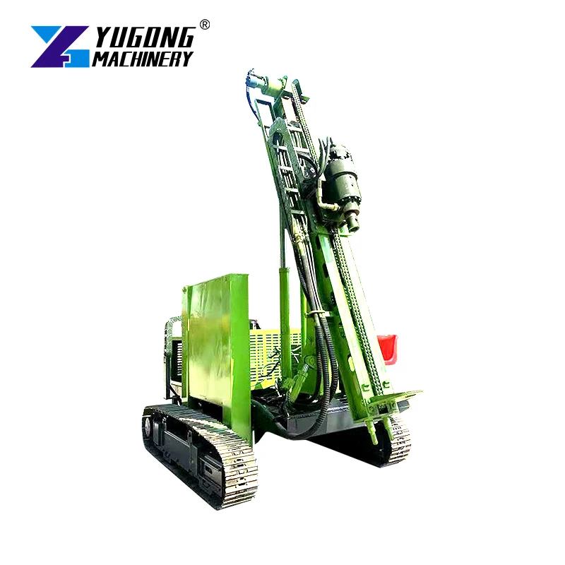 Crawler Hydraulic Solar Pile Driver Ground Screw Piling Machine For Photovoltaic Power Station Construction