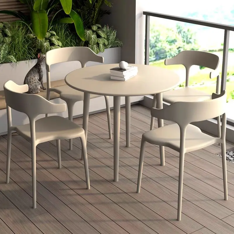 

Outdoor Table and Chair Set Balcony Sun Protection Waterproof Garden Durable Courtyard Indoor Terrace Outdoor Table