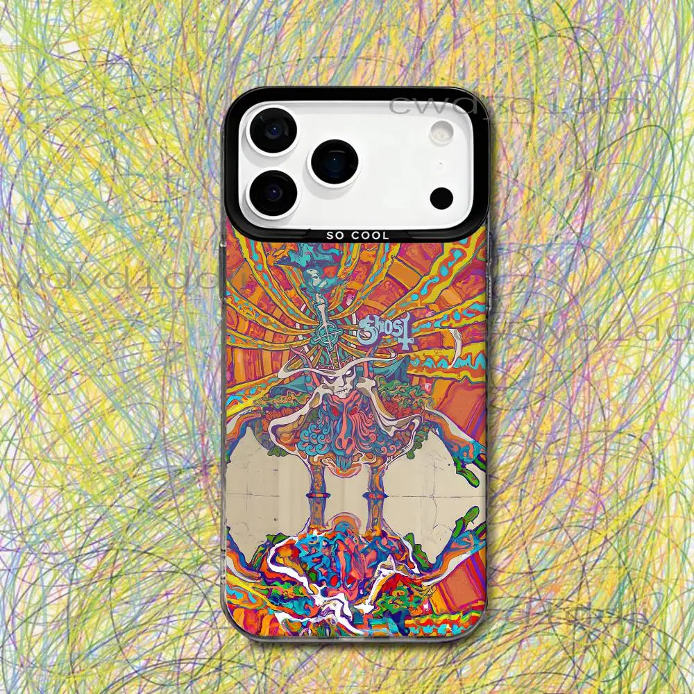 G-Ghost Band Its A sin Skeleta Phone Case For iPhone 17,16,15,14,13,12,11,X,8,7,Pro,Max,Plus,SE4,Air,Mini IMD Gray Hard Matte
