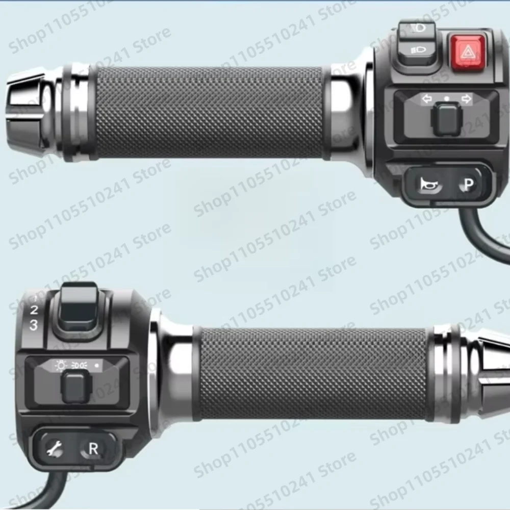 Disc Brake Electric Bike Throttle Grip M3/M5/Z6 Multifunctional Combo Switch Assembly Handle 1PCS