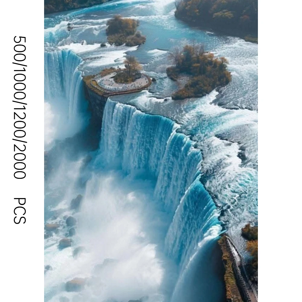

500/1000/1200/2000 PCS Jigsaw Puzzles Swift Current Scenery Family Activity Relaxing Games for Living Room Home Decor Gift