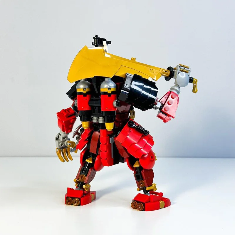 521 PCS Customize Samurai X mech MOC Customize Modular Building Block Model Educational Simple Technology DIY Assembly Toy Gift