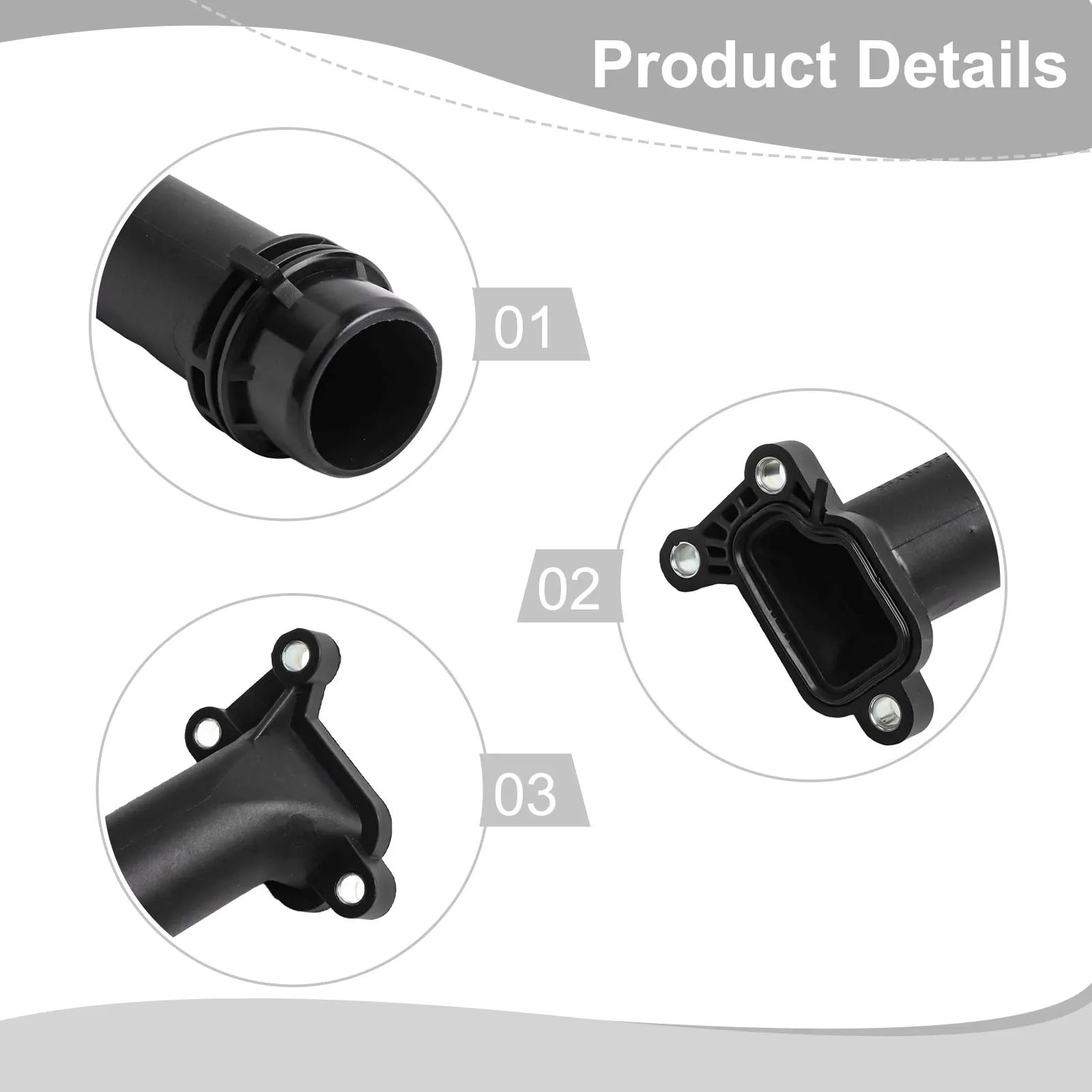 Coolant Flange Pipe W/ Gasket For BMW 3 Series 316d 318d 320d 325d 11127810707 Coolant Flange Pipe Engine Parts