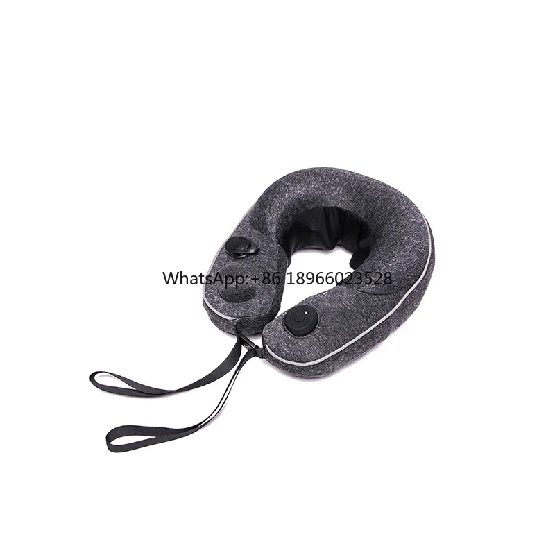 2024 Hot Sale Travel Neck Massage Pillow Rechargeable Neck Massager Adjustable Heat