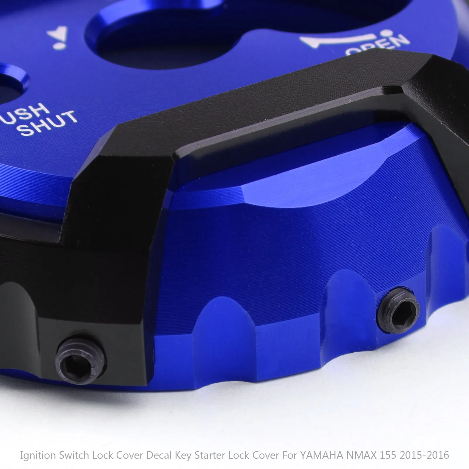 Artudatech CNC blokada kluczyka zapłonu pokrywa przełącznika pasuje do Yamaha NMAX 125 150 155 2015-2019