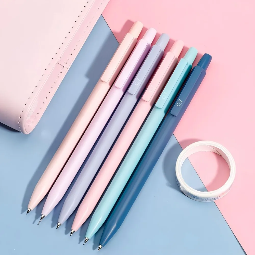 6PCS Cute Mechanical Pencil Set Pastel Aesthetic pencils for Girl Boy Back to School Supplies-Pastel