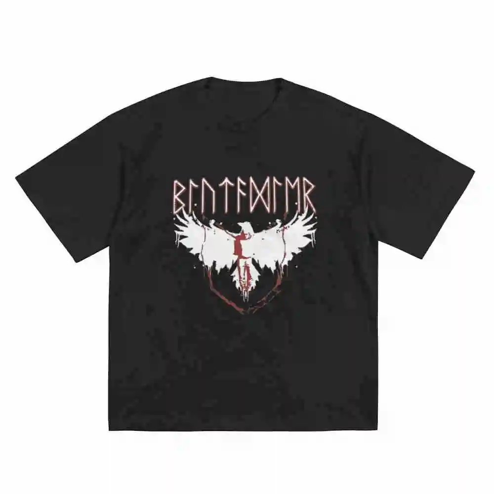 Viking Blood Eagle Nordic Pride Strength Blood Eagle Design Nordic Viking Short Sleeve Tee 100% Cotton T-Shirt