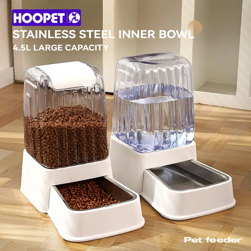 

HOOPET Cat Dog Water Fountain Bowl Auto Feeder 7 Days Supply Large Capacity Non-Slip Base Detachable Easy Clean Safe Material St