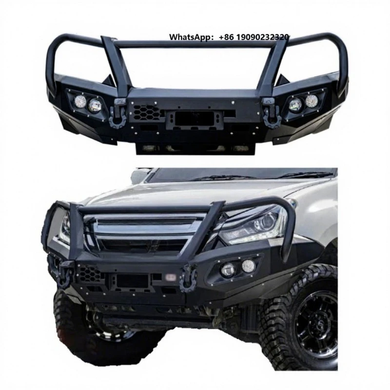 Heavy Duty Front Bumper with  Light Bracket Winch   PX