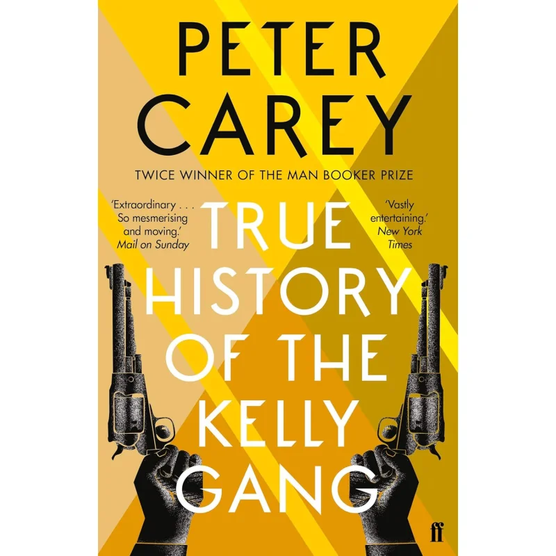 Prawdziwa historia Kelly Gang, autorstwa Petera Carey'ego, wydanie Faber & Faber, numer ISBN: 9780571270156, książka.