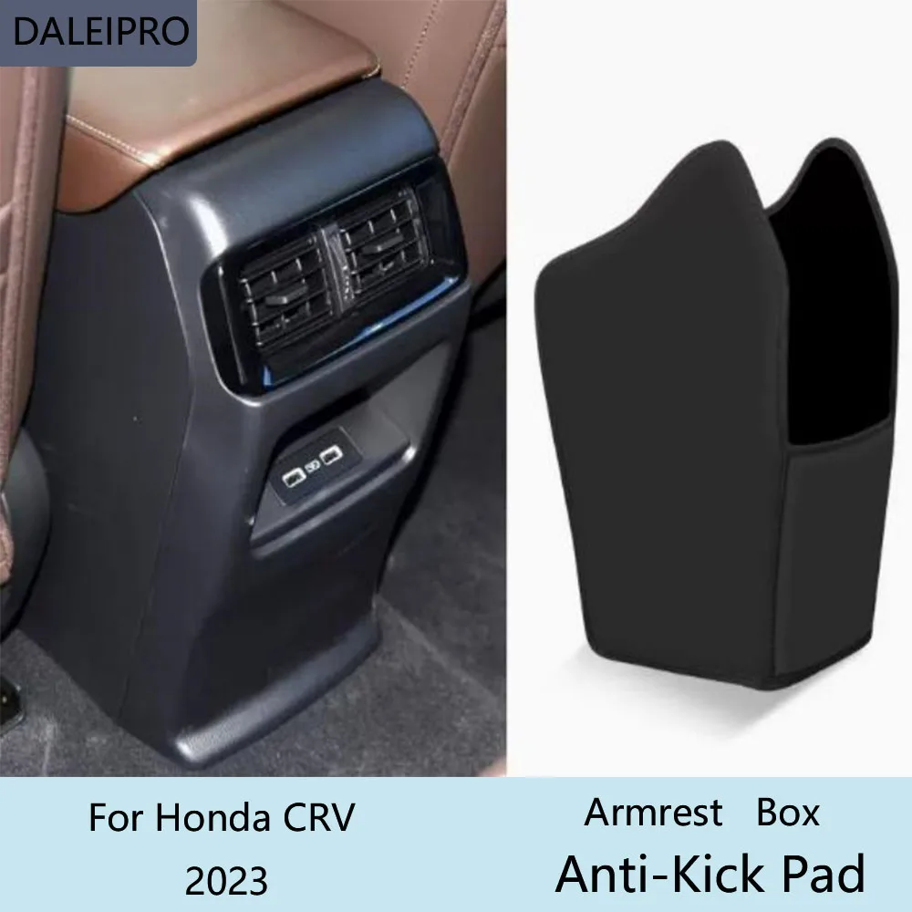 

Car Rear Armrest Box Anti-Kick Pad For Honda CR-V CR V CRV 2023 Microfiber Leather Protective Cover Car Accessories