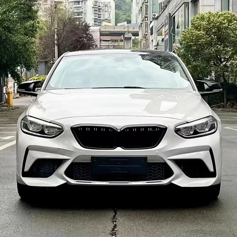 

Подходит для BMW 1 серии 118i 120i 125i модифицированный передний бампер M2C с большим объемным звуком, передние и передние бамперы