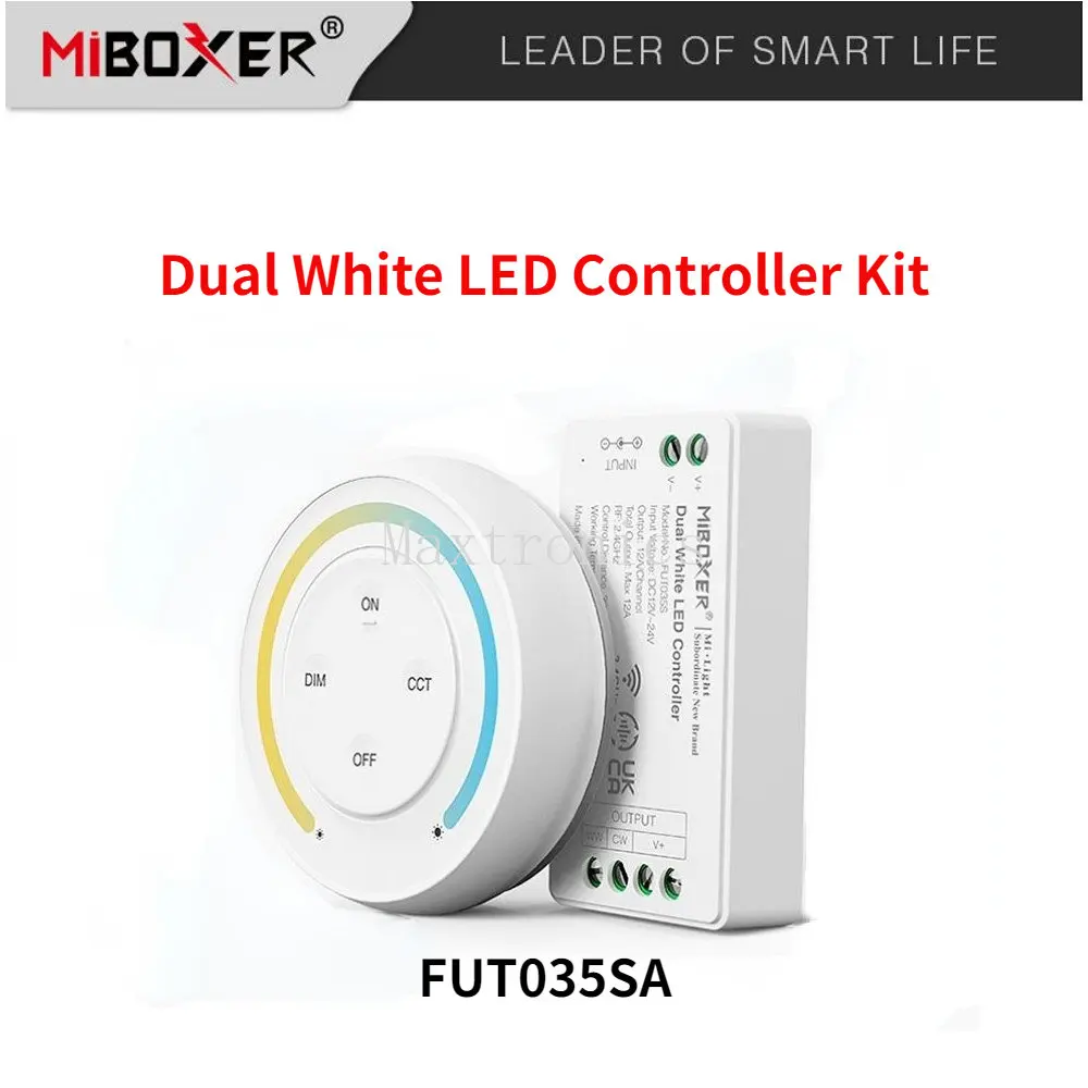 Miboxer FUT035/36/37 2.4G Sunrise Remote Control Rainbow Remote per Dual White/Single Color/RGB/RGBW/RGB + CCT LED Strip DC12-24V