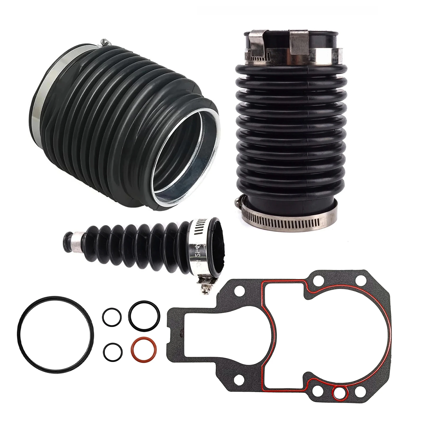 Marine Transom Bellow Kit 86840A05 with Gasket Set 949962 Fits for Mercruiser Bravo and Blackhawk Drives Engines 8M0124227 74639