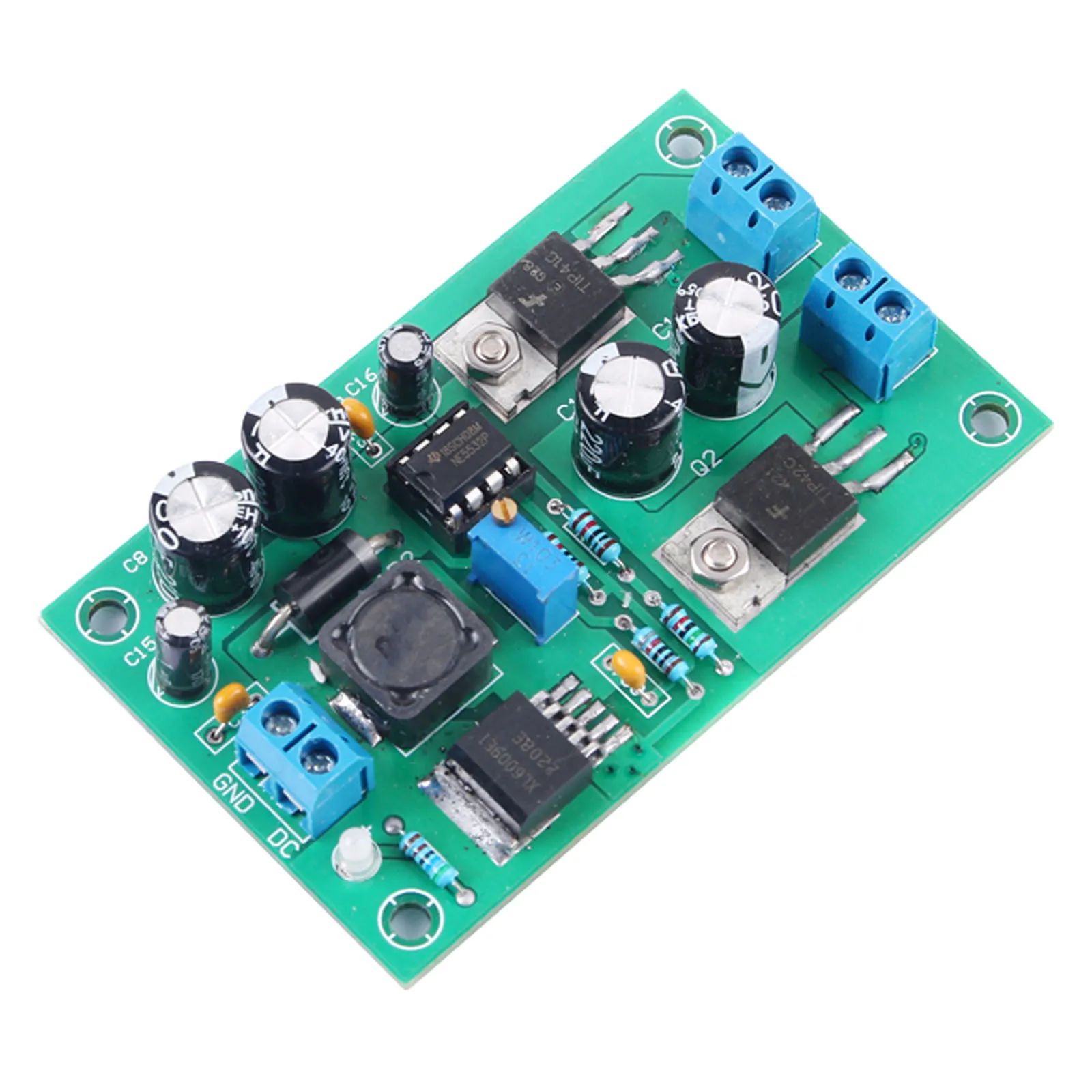 

XL6009 Adjustable Buck-boost Power Module, 5V9V12V15V18 One-to-two Positive and Negative Voltage Regulated Outputs