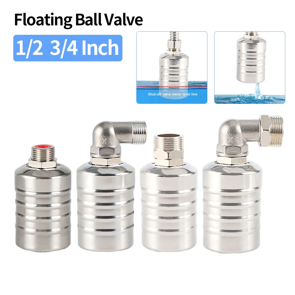 

Шаровой клапан из нержавеющей стали, автоматический регулирующий клапан уровня воды 1/2 3/4, поплавковый клапан, бак для воды, запорный клапан