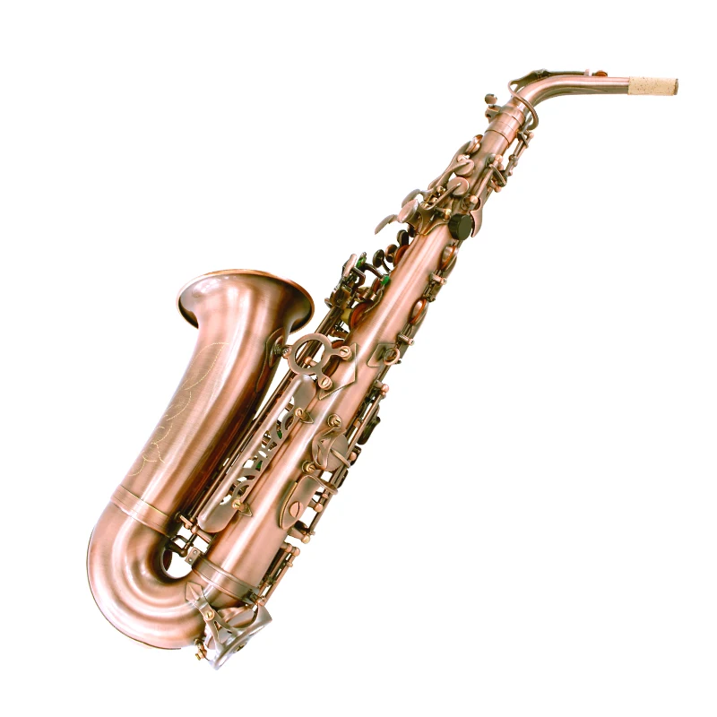 Retro Series E-flat Alto Saxophone EB Tone Wind Instrument Deep Sea Abalone Design Adjustable with Red Bronze Clasp
