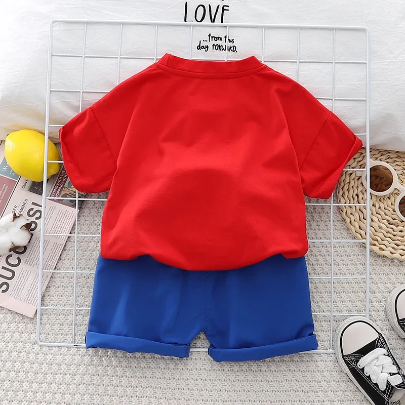 

New Summer Baby Clothes Suit Children Boys T-Shirt Shorts 2Pcs/Sets Kids Girls Clothing Toddler Casual Costume Infant Tracksuits