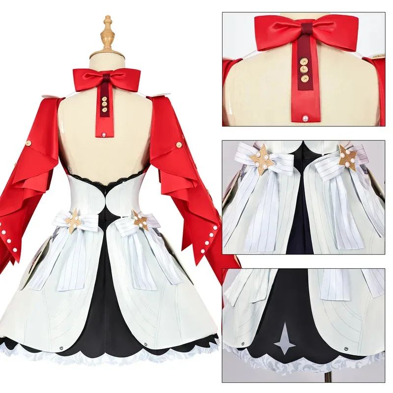 Anime Game Zenless Zone Zero Cosplay Astra Yao Costume Sexy Red Dress Uniform Wigs Earrings For Halloween Christmas Cos Suitx;2'