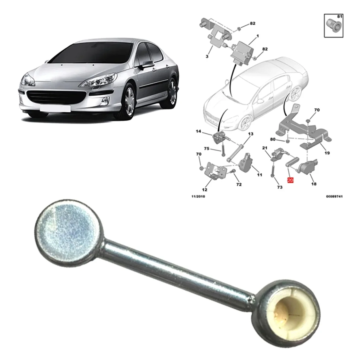 

A52THigh Quality Car Angle Sensor Link 527381 for Peugeot 407 Citroen C6