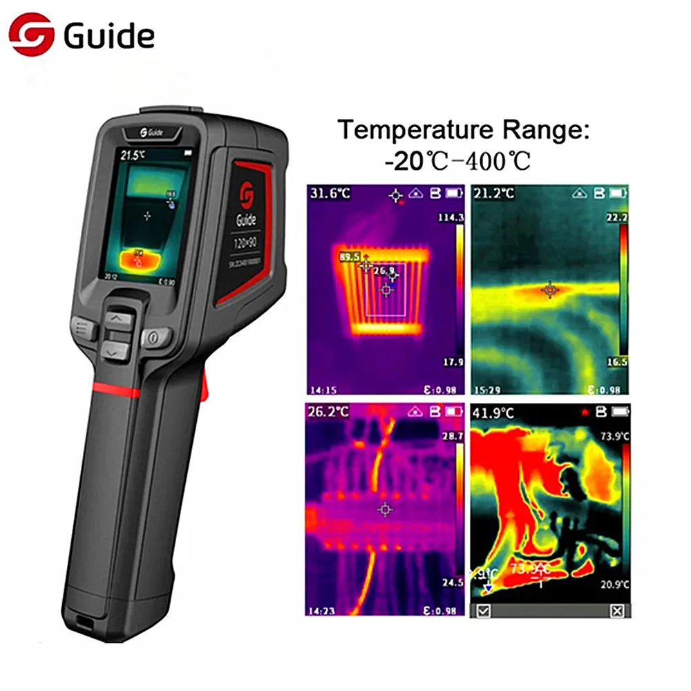 Handheld GUIDE T120 Thermal Camera 2.4-inch LCD Entry-level Thermal Imager Thermographic NETD 60mK Industrial Infrared Camera