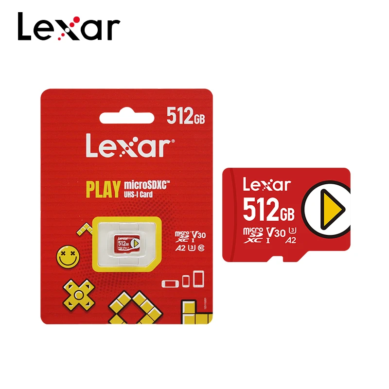 Lexar Micro SD Card MicroSDXC 128GB A1 V10 TF Card Play 256GB V30 A2 512GB 1TB Flash Memory Card UHS-I for Nintendo Switch