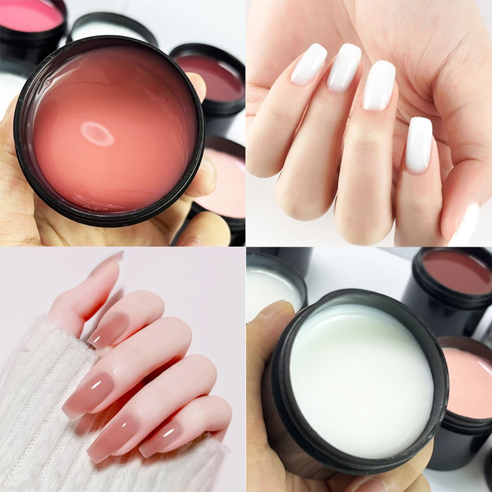 

Foonbe 80g Transparent Extension Gel Pearl White Pink Semi-permanent Building Gel UV Gel Nail Polish Nail Construction Gel