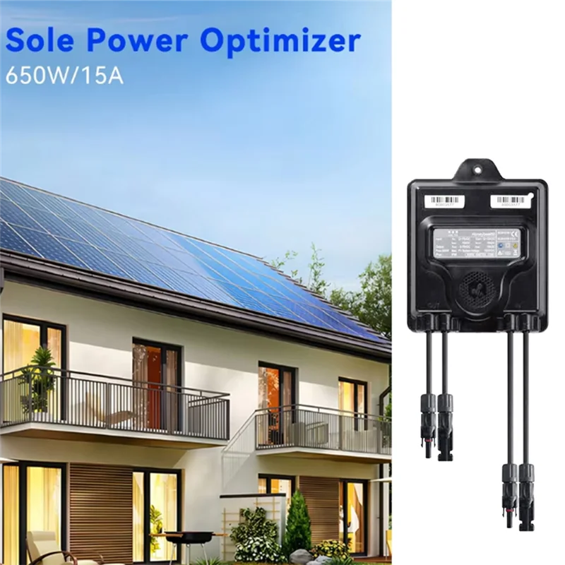 A13E-650W PV Power Optimizer MPPT 12V-75V Input Ip68 Real-Time Solar Panel Monitoring Voltage-Limiting Anti-Hotspot
