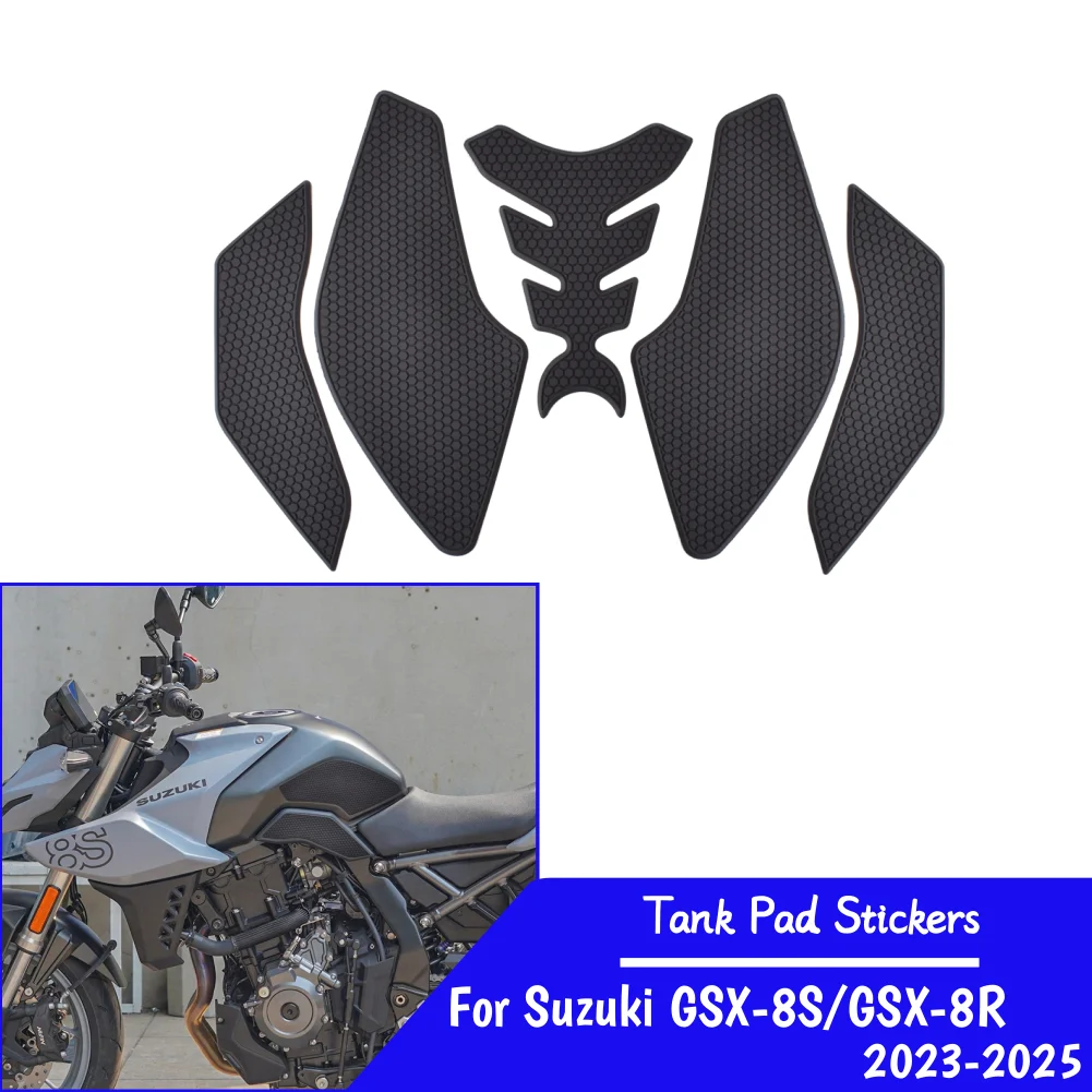 GSX-8R GSX-8S Tank Pad Stickers Gas Protector For Suzuki GSX 8S 8R 2023 2024 2025 GSX8S GSX8R Motorcycle Kit Knee Protection