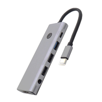 Type C Hub USB 3.0 Hub t9-In-1 o HDMI 4K 60Hz Docking Station Splitter USB-A PD 100W SD TF 3.5mm Adapter 